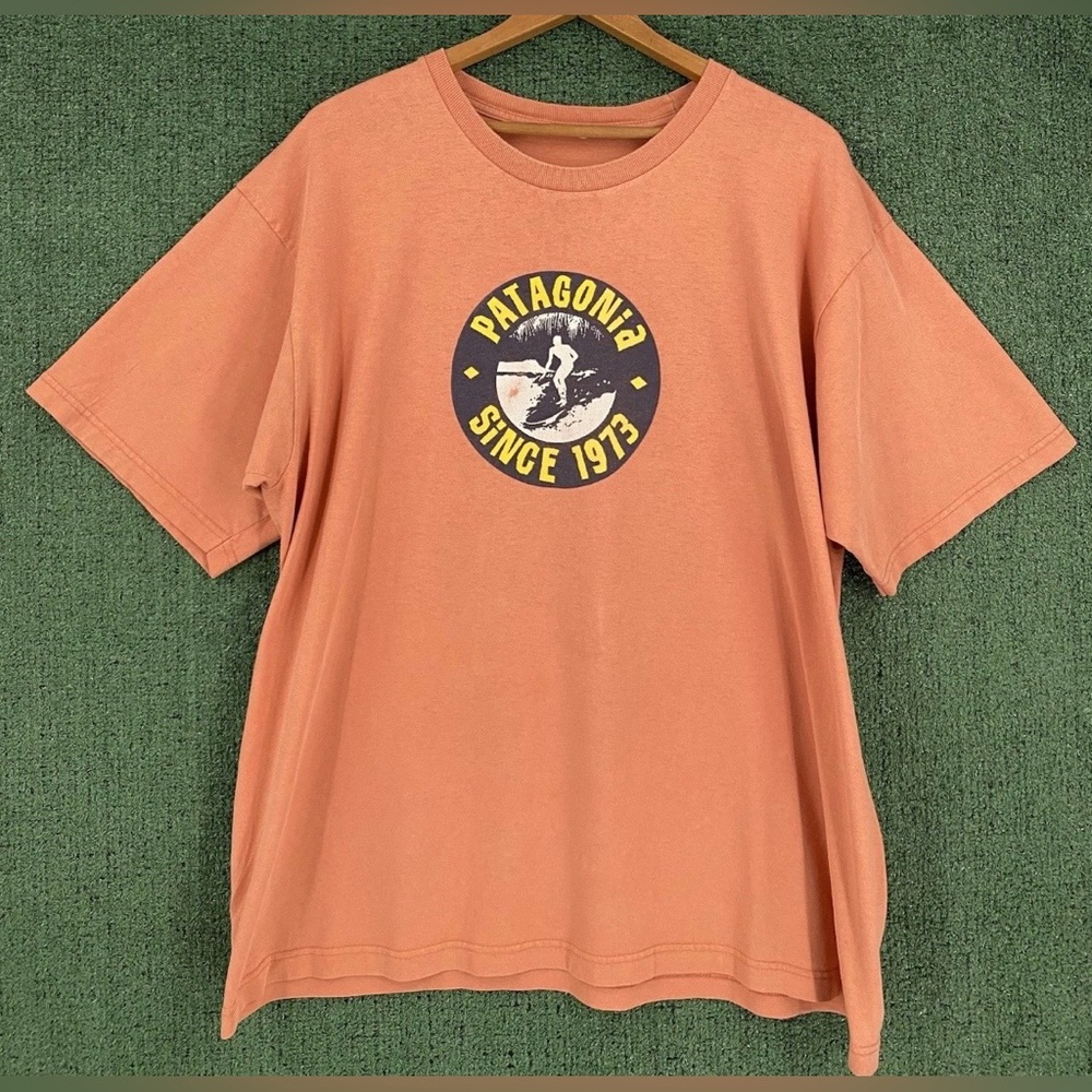 VTG 90’s Patagonia Beneficial T’s Surf Surfer Faded T-shirt Mens Size XL